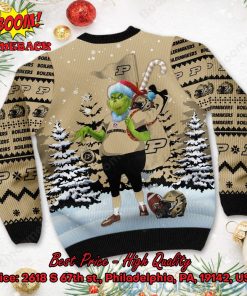 purdue boilermakers grinch candy cane ugly christmas sweater 3 RN1AN