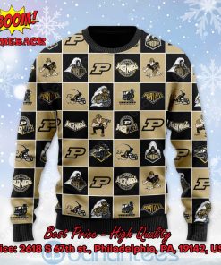purdue boilermakers logos ugly christmas sweater 2 rGT9w