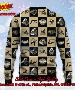 purdue boilermakers logos ugly christmas sweater 3 8hIwP