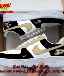 Purdue Boilermakers NCAA Nike Air Force Sneakers