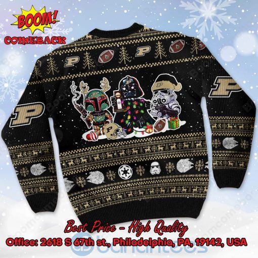 Purdue Boilermakers Star Wars Ugly Christmas Sweater