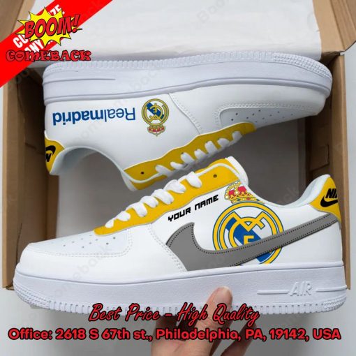 Real Madrid Personalized Name Nike Air Force Sneakers