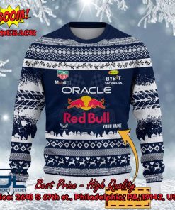 red bull racing personalized name ugly christmas sweater 2 f59AA