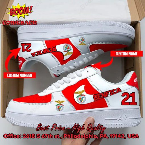 S.L Benfica Personalized Name And Number Nike Air Force Sneakers
