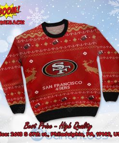 san francisco 49ers big logo ugly christmas sweater 2 HgWRj
