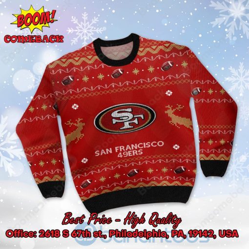 San Francisco 49ers Big Logo Ugly Christmas Sweater