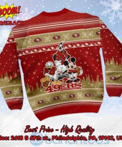 san francisco 49ers disney characters personalized name ugly christmas sweater 3 TN5RO