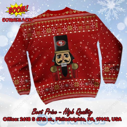 San Francisco 49ers Nutcracker Not A Player I Just Crush Alot Ugly Christmas Sweater