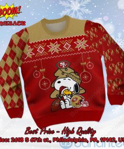 san francisco 49ers peanuts snoopy ugly christmas sweater 2 rZ6G3