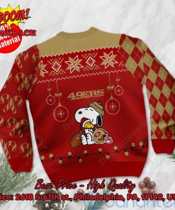 san francisco 49ers peanuts snoopy ugly christmas sweater 3 fgX62