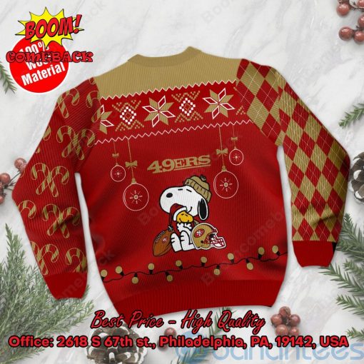 San Francisco 49ers Peanuts Snoopy Ugly Christmas Sweater