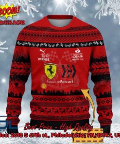 scuderia ferrari personalized name ugly christmas sweater 2 VyFYq