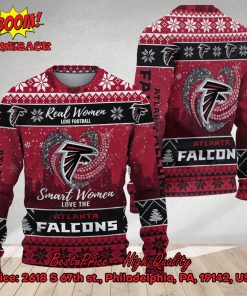 Smart Women Love The Atlanta Falcons Ugly Christmas Sweater