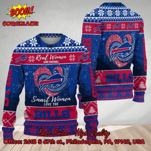 Smart Women Love The Buffalo Bills Ugly Christmas Sweater