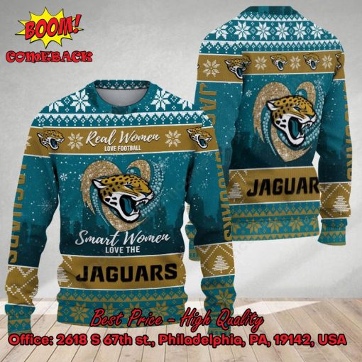 Smart Women Love The Jacksonville Jaguars Ugly Christmas Sweater