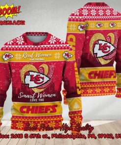 Smart Women Love The Kansas City Chiefs Ugly Christmas Sweater