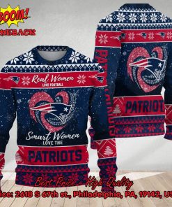 Smart Women Love The New England Patriots Ugly Christmas Sweater