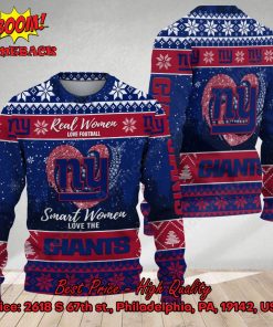 Smart Women Love The New York Giants Ugly Christmas Sweater