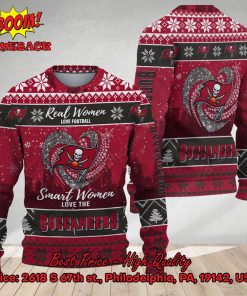 Smart Women Love The Tampa Bay Buccaneers Ugly Christmas Sweater