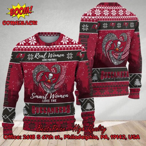 Smart Women Love The Tampa Bay Buccaneers Ugly Christmas Sweater