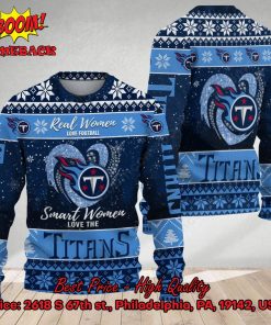 Smart Women Love The Tennessee Titans Ugly Christmas Sweater