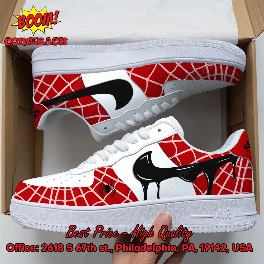 Scuderia Ferrari Red Black Nike Air Force Sneakers