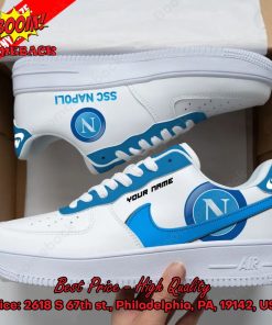 SSC Napoli Personalized Name Nike Air Force Sneakers