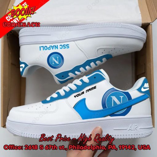 SSC Napoli Personalized Name Nike Air Force Sneakers