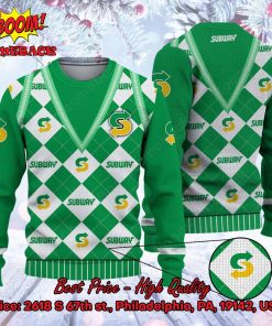 Subway Chessboard Ugly Christmas Sweater