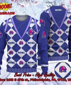 Taco Bell Chessboard Ugly Christmas Sweater