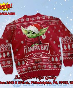 tampa bay buccaneers baby yoda santa hat ugly christmas sweater 3 8sQtt