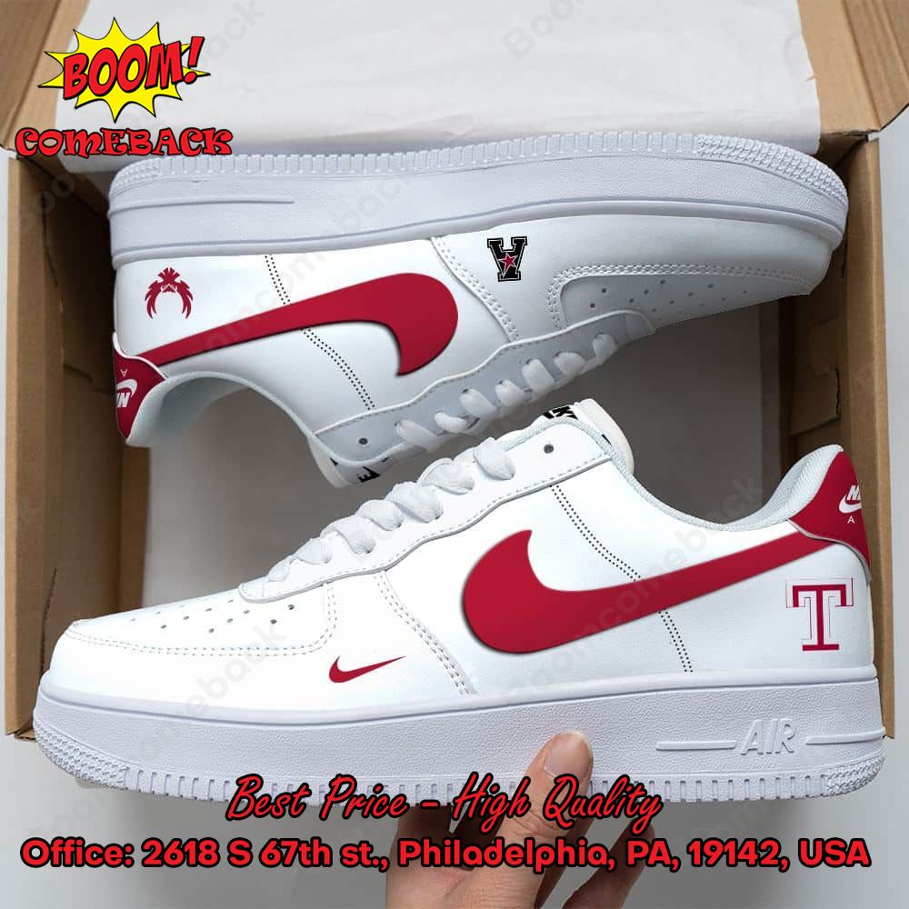 Temple Owls NCAA Nike Air Force Sneakers