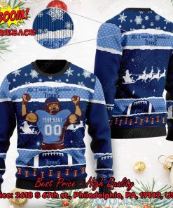 Tennessee Titans All I Need For Christmas Is Titans Custom Name Number Ugly Christmas Sweater