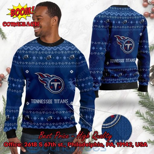 Tennessee Titans Big Logo Ugly Christmas Sweater