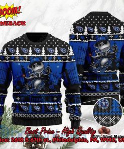 Tennessee Titans Jack Skellington Halloween Ugly Christmas Sweater