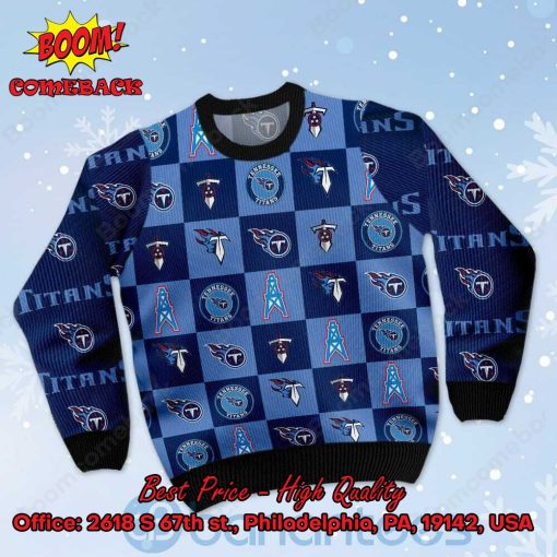 Tennessee Titans Logos Ugly Christmas Sweater