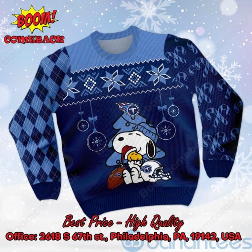 Tennessee Titans Peanuts Snoopy Ugly Christmas Sweater