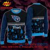 Tennessee Titans Santa Claus On Chimney Personalized Name Ugly Christmas Sweater