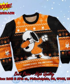 Tennessee Volunteers Snoopy Dabbing Ugly Christmas Sweater
