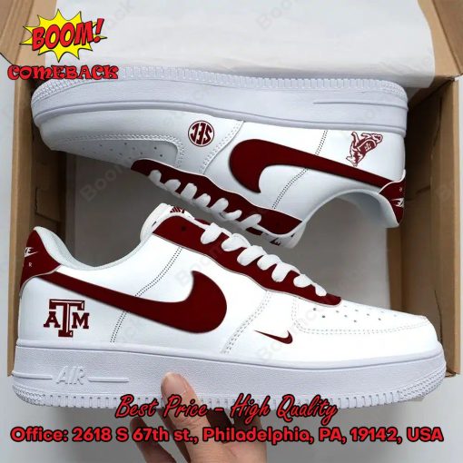 Texas A&M Aggies NCAA Nike Air Force Sneakers