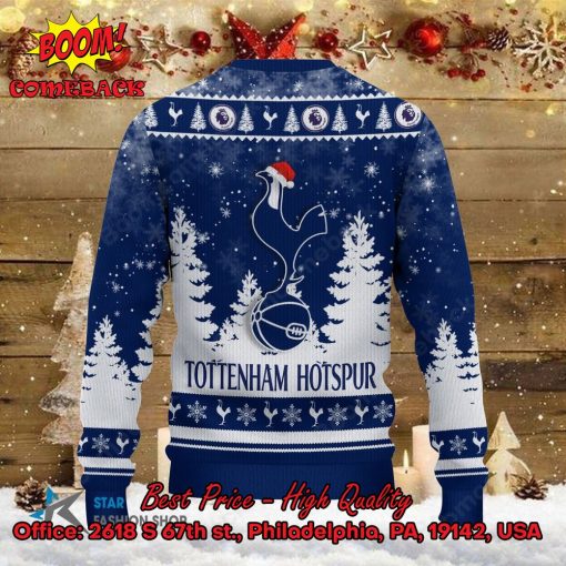 Tottenham Hotspur Santa Hat Ugly Christmas Sweater