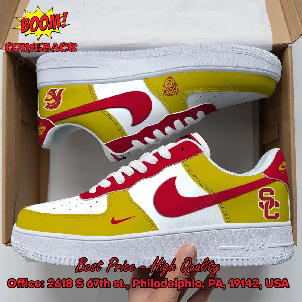 USC Trojans NCAA Nike Air Force Sneakers