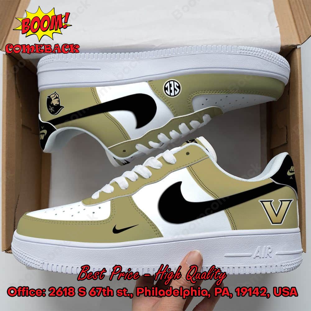 Vanderbilt Commodores NCAA Nike Air Force Sneakers