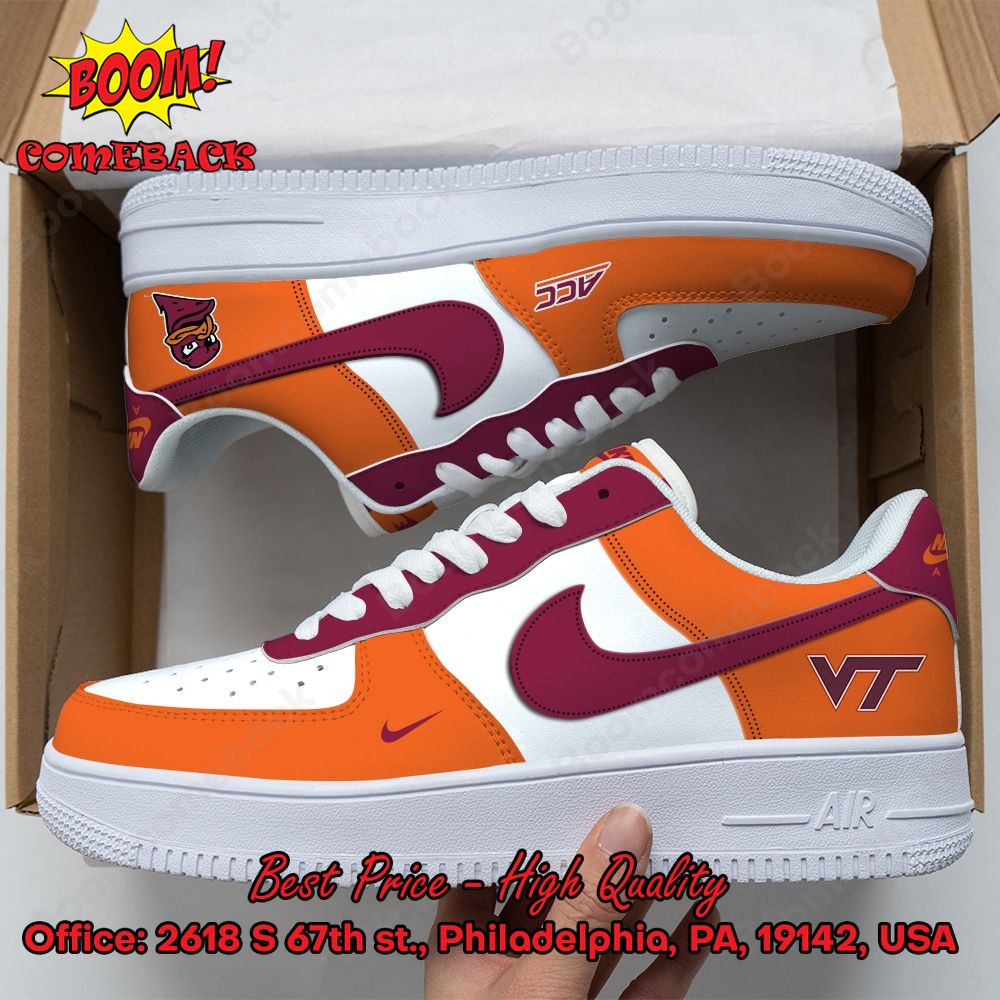 Virginia Tech Hokies NCAA Nike Air Force Sneakers