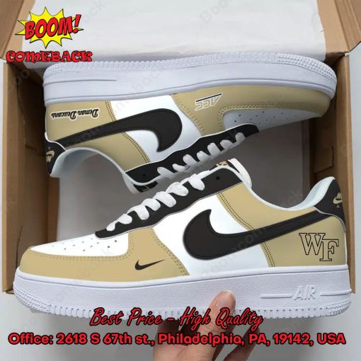 Wake Forest Demon Deacons NCAA Nike Air Force Sneakers