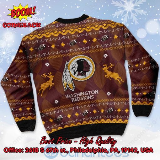 Washington Redskins Big Logo Ugly Christmas Sweater