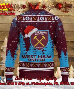 west ham united santa hat ugly christmas sweater 3 voFYR