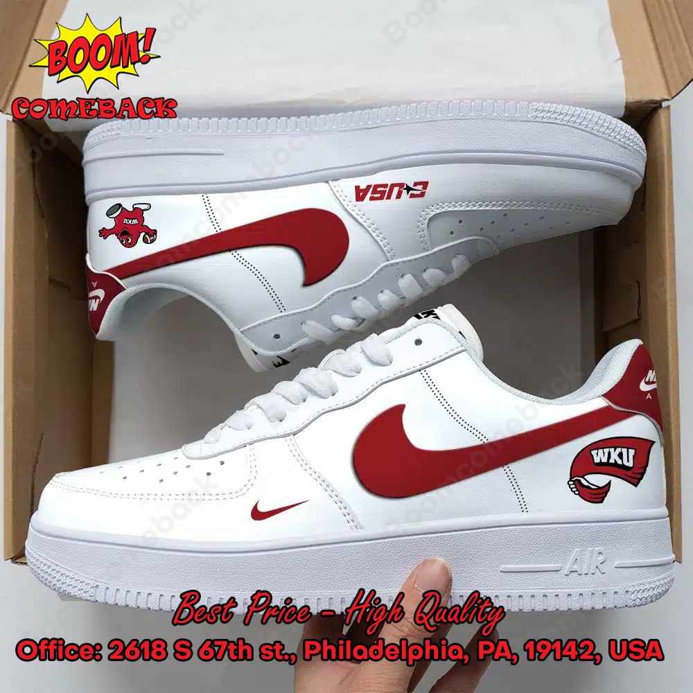 Western Kentucky Hilltoppers NCAA Nike Air Force Sneakers