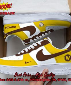 Western Michigan Broncos NCAA Nike Air Force Sneakers