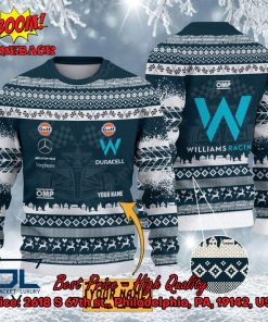 Williams Racing Personalized Name Ugly Christmas Sweater